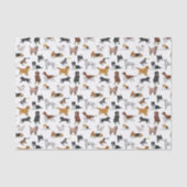 Cute Dogs Illustrator Pattern Tissuepapier (Voorkant)