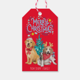 Cute dogs kermas cadeaulabel