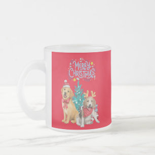 Cute dogs kermas matglas koffiemok
