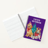 Cute Dogs-kerstthema Notitieboek (Binnen)