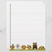 Cute Dogs Lined Letterhead (Voorkant / Achterkant)