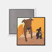 Cute Dogs Magnet (Voorkant / Achterkant)