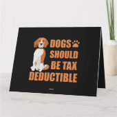 Cute dogs moeten fiscaal aftrekbaar zijn. kaart (Achterkant)