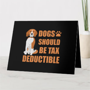 Cute dogs moeten fiscaal aftrekbaar zijn. kaart