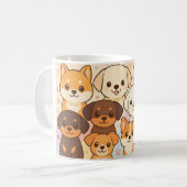 Cute dogs mug koffiemok (Voorkant links)