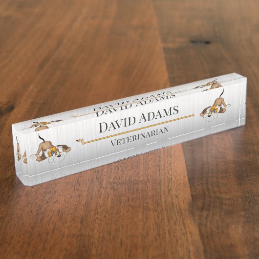 Cute Dogs Naambordje (Zijkant)