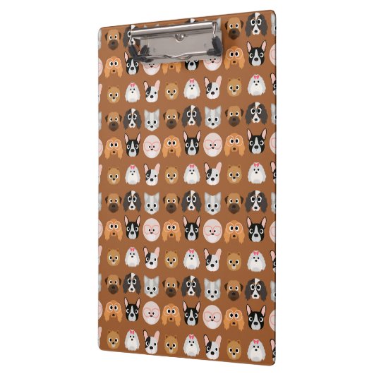 Cute Dogs on Brown Klembord (Links)