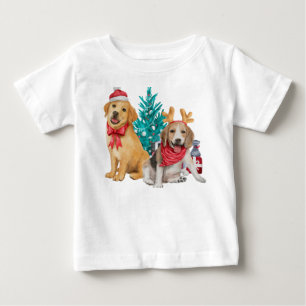 Cute dogs op prettige kerst