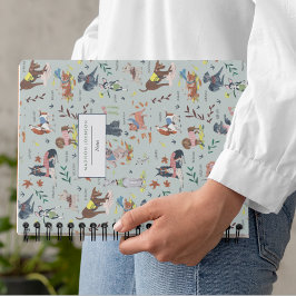 Cute dogs patroonmonogram notitieboek