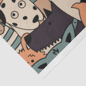 Cute Dogs Pattern #01 Tissuepapier (Detail)