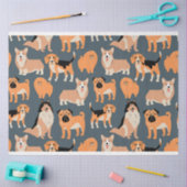 Cute Dogs Pattern #02 Tissuepapier (Craft)