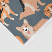 Cute Dogs Pattern #02 Tissuepapier (Detail)