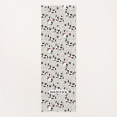 Cute Dogs Pattern, aangepaste naam yoga mat (Voorkant)