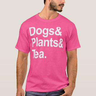 Cute Dogs Planten en Tea 1 T-shirt