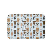 Cute Dogs, Pug, Boston, Lab, Chow, Husky, Spaniel Badmat (Voorkant)