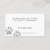 Cute Dogs | Schaar | Dog Paw Afsprakenkaartje (Achterkant)