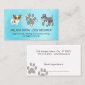 Cute Dogs | Schaar | Dog Paw Afsprakenkaartje (Voorkant / Achterkant)