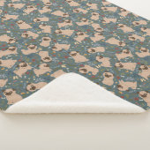 Cute Dogs Sherpa Blanket Deken (3/4)