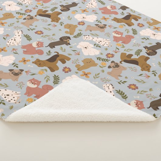 Cute Dogs Sherpa Blanket Deken (3/4)