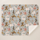 Cute Dogs Sherpa Blanket Deken (Voorkant (horizontaal))