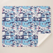 Cute Dogs Sherpa Blanket Deken (Voorkant (horizontaal))