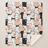 Cute Dogs Sherpa Blanket Sherpa Deken (Voorkant)