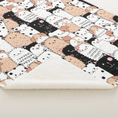 Cute Dogs Sherpa Blanket Sherpa Deken (3/4)