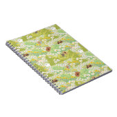 Cute Dogs With Daisy Flowers Seamless Pattern Notitieboek (Rechterzijde)