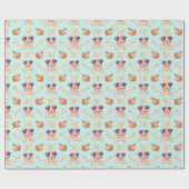 Cute Dogs Wrapping Paper Cadeaupapier (Vlak)