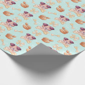 Cute Dogs Wrapping Paper Cadeaupapier (Hoek)