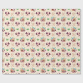 Cute Dogs Wrapping Paper Cadeaupapier (Vlak)