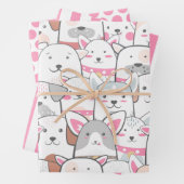 Cute Dogs Wrapping Paper Set (In situ)