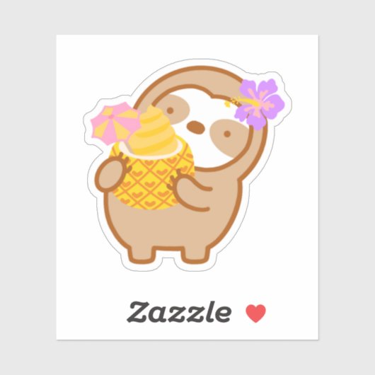 Cute Dole Whip Pineapple Soft Serve Sticker (Vel)