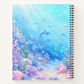 Cute Dolfijn Vrienden Hardcover Notitieboek (Achterkant)