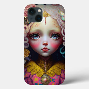 Cute Doll Girl Pink Hair Case-Mate iPhone Case