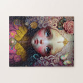 Cute Doll Girl Pink Hair Legpuzzel (Horizontaal)