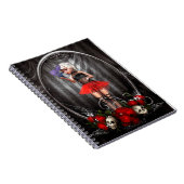Cute Doll met Draak en Skulls Notitieboek (Rechterzijde)
