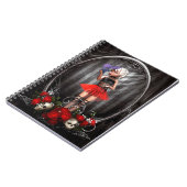 Cute Doll met Draak en Skulls Notitieboek (Linkerzijde)