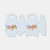 Cute Dolls (blauw) Bedankdoosjes (Uitgevouwen)