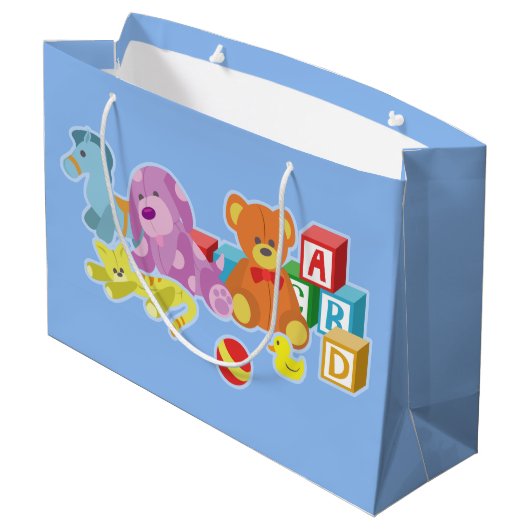 Cute Dolls (blauw) Groot Cadeauzakje (Achterkant Gekanteld)