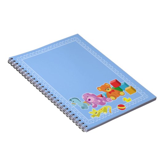 Cute Dolls (blauw) Notitieboek (Rechterzijde)