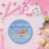 Cute Dolls (blauw) Papieren Bordje (Feest)
