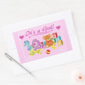 Cute Dolls - Het is een meisje! Rechthoekige Sticker (Envelop)