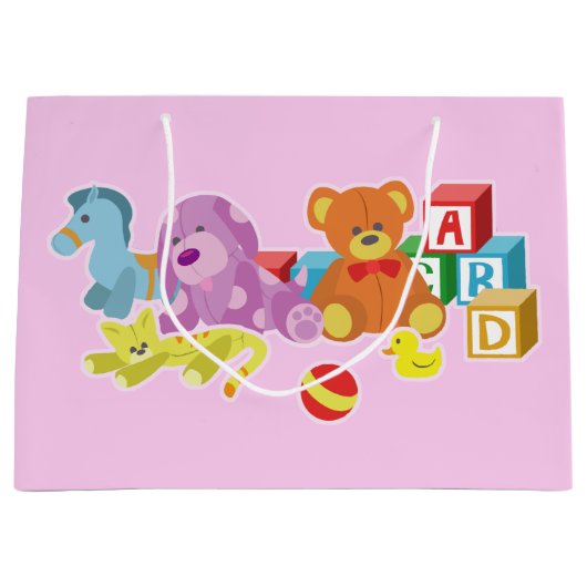 Cute Dolls (roze) Groot Cadeauzakje (Voorkant)