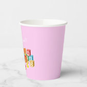 Cute Dolls (Roze) Paper Cup Papieren Bekers (Links)