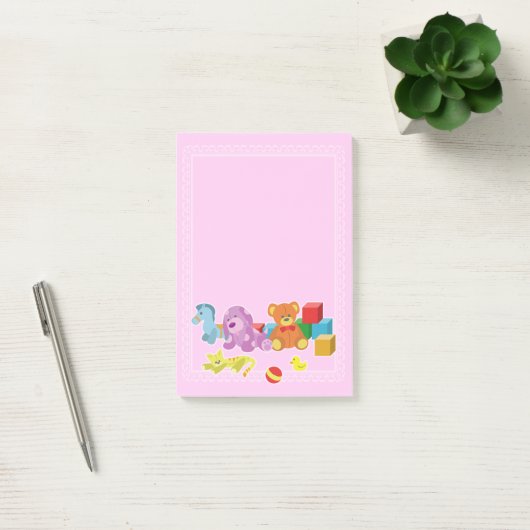 Cute Dolls (roze) Post-it® Notes (Kantoor)