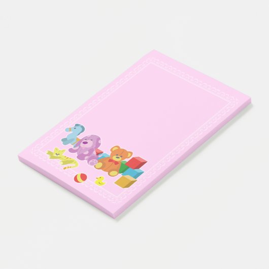 Cute Dolls (roze) Post-it® Notes (Schuin)