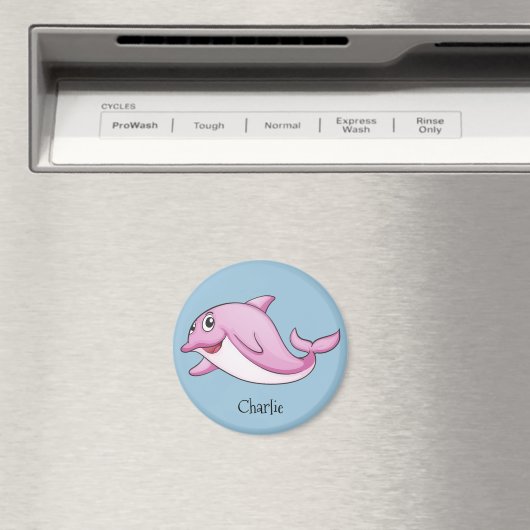 Cute Dolphin, aangepaste magneten (Insitu (Vaatwasser))