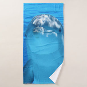 Cute dolphin badhanddoek