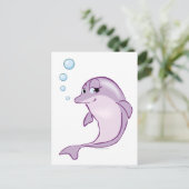 Cute Dolphin Briefkaart (Staand voorkant)